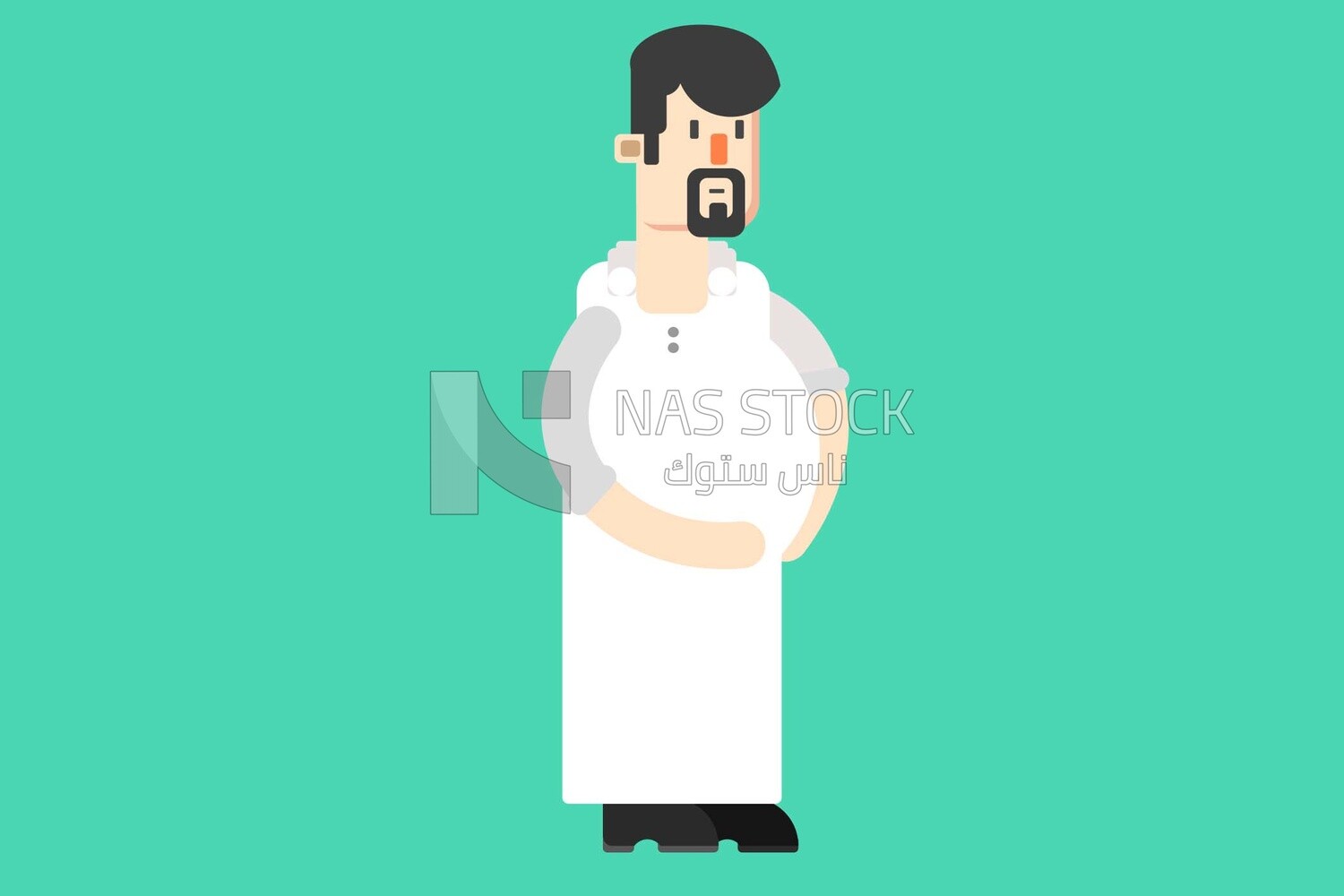 Man suffering from gases and intestinal flatulence