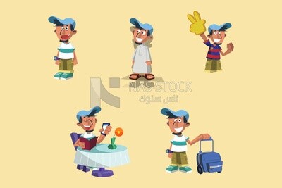 Gulf man holding his phone