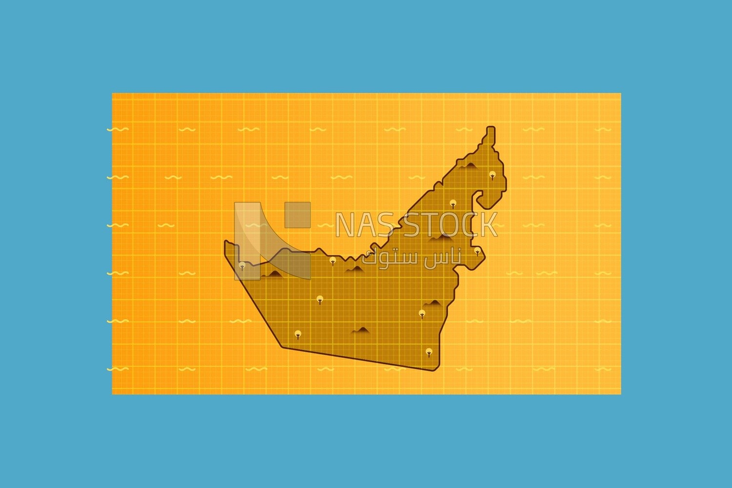 United Arab Emirates map