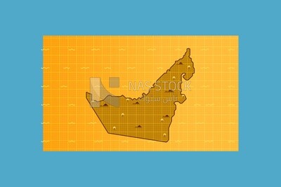 United Arab Emirates map