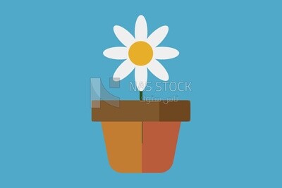 Flower in flower pot