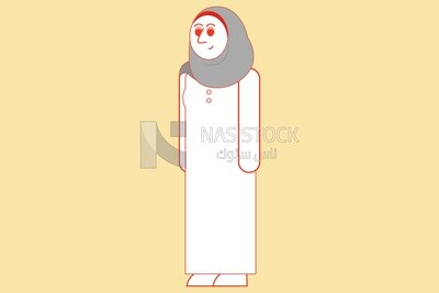 فتاة محجبة