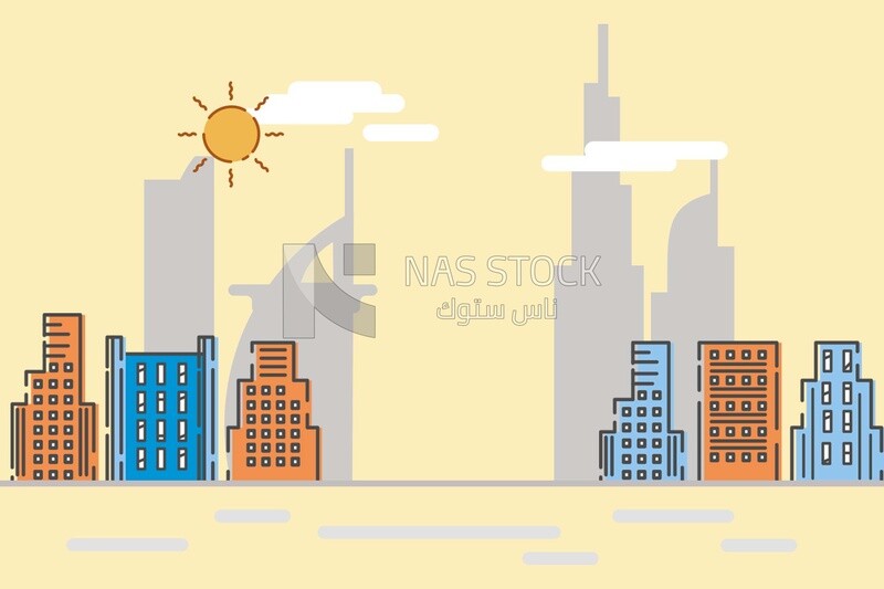 Dubai city background