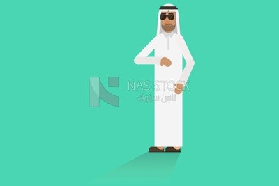 Gulf man wearing a glasses