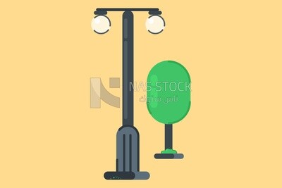 Modern street lamp