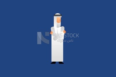 Gulf man in traditional dress