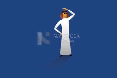 Gulf man in traditional dress