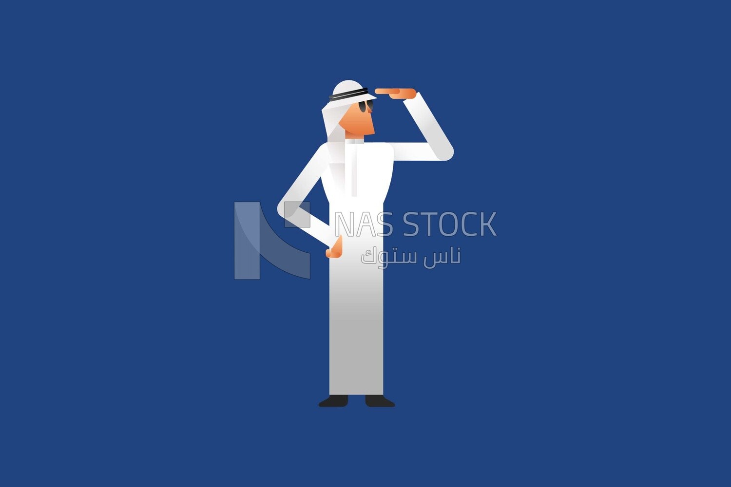 Gulf man in traditional dress