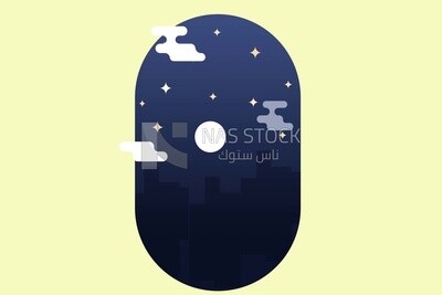 Icon of City in the night