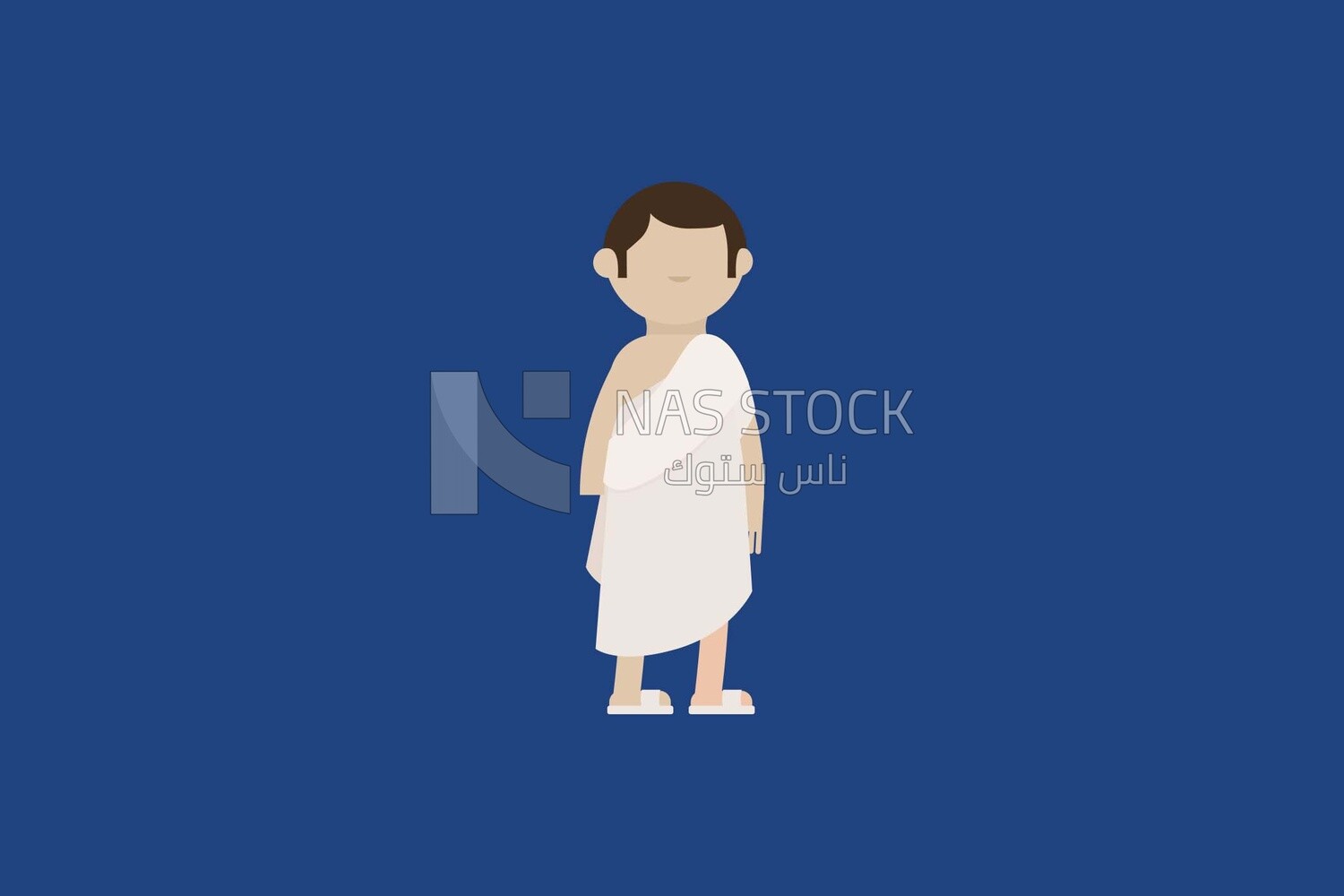 man in Ihram clothes