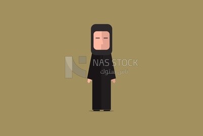 veiled woman
