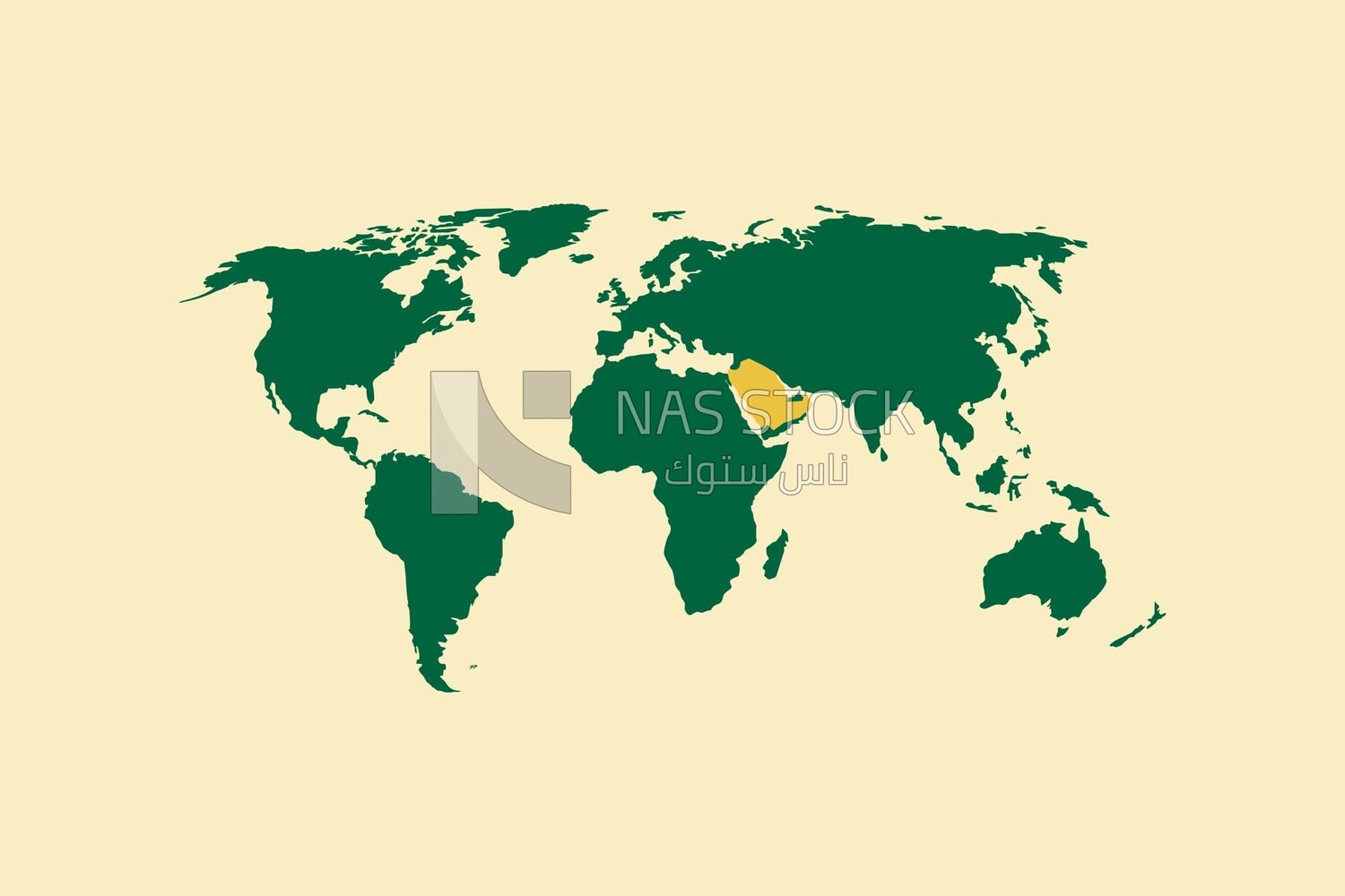 Location of Saudi Arabia on the world map