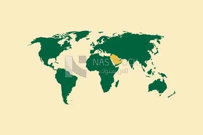 Location of Saudi Arabia on the world map