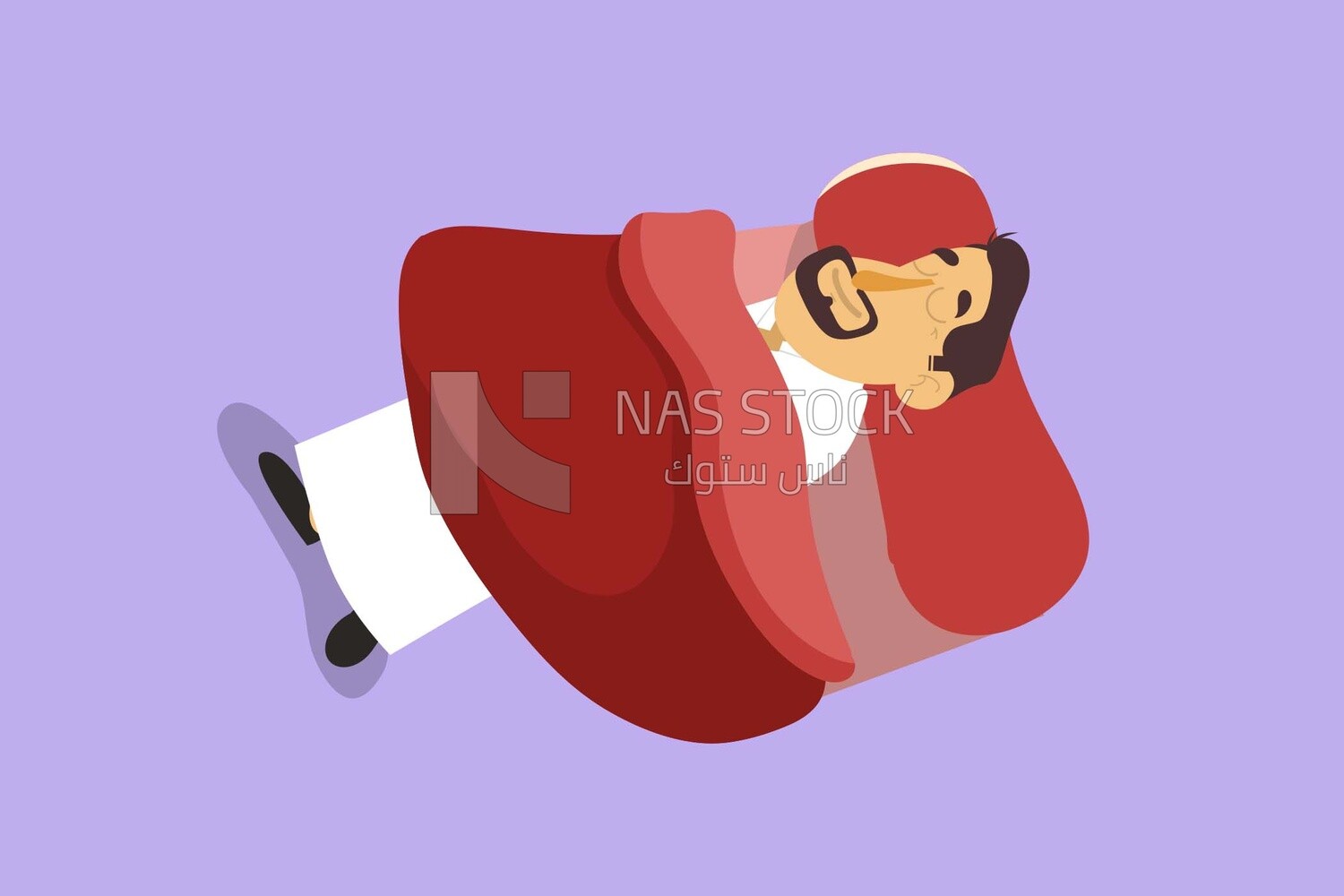 Sleeping man relaxing