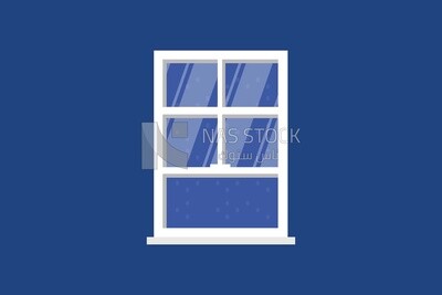 square glass window