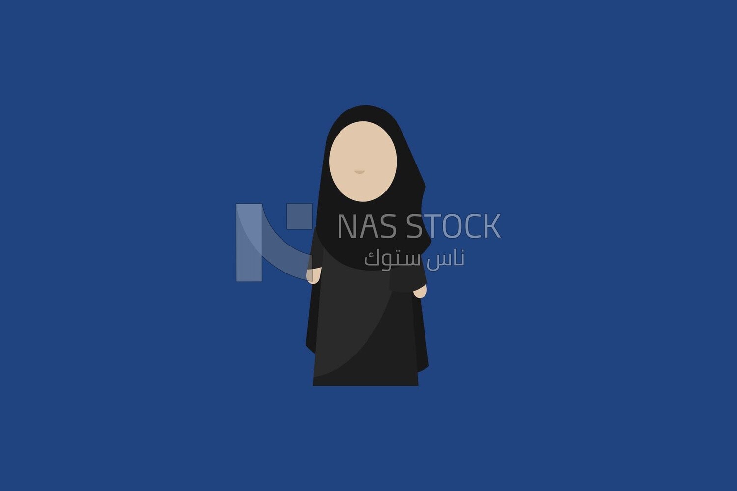 veiled woman