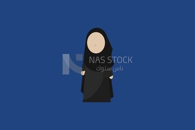 veiled woman