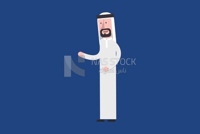 Gulf man in traditional dress