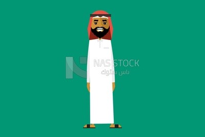 Gulf man in traditional dress