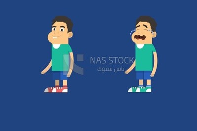 Boy with different expressions