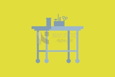 Doctor&#39;s instrument table