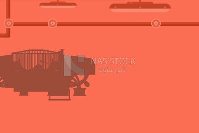 Factory machine background