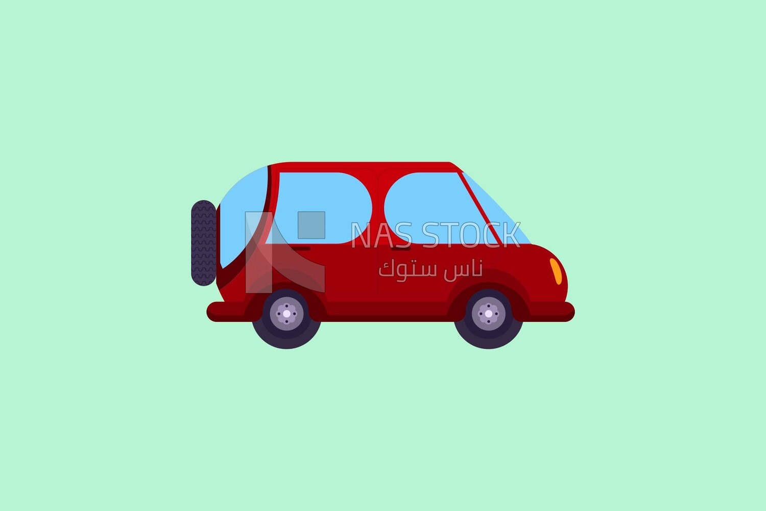 small red car