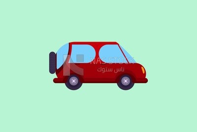 small red car