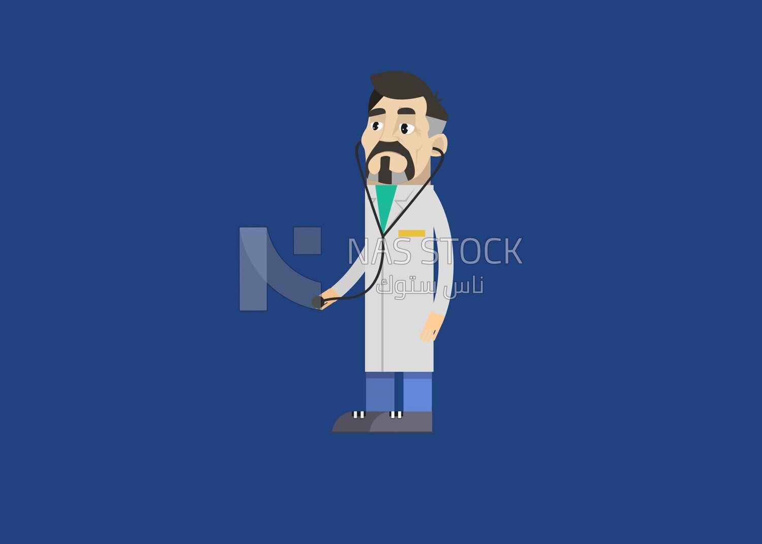 Doctor wearing stethoscopes