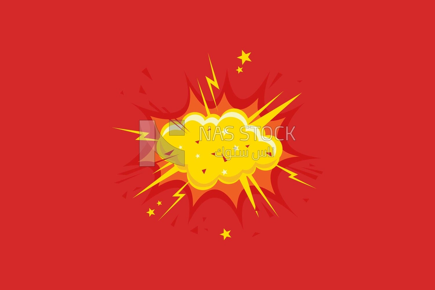 comic book explosion stellate