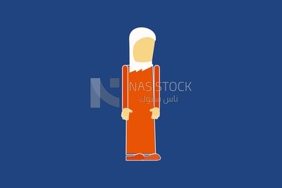 veiled woman