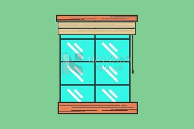 square glass window