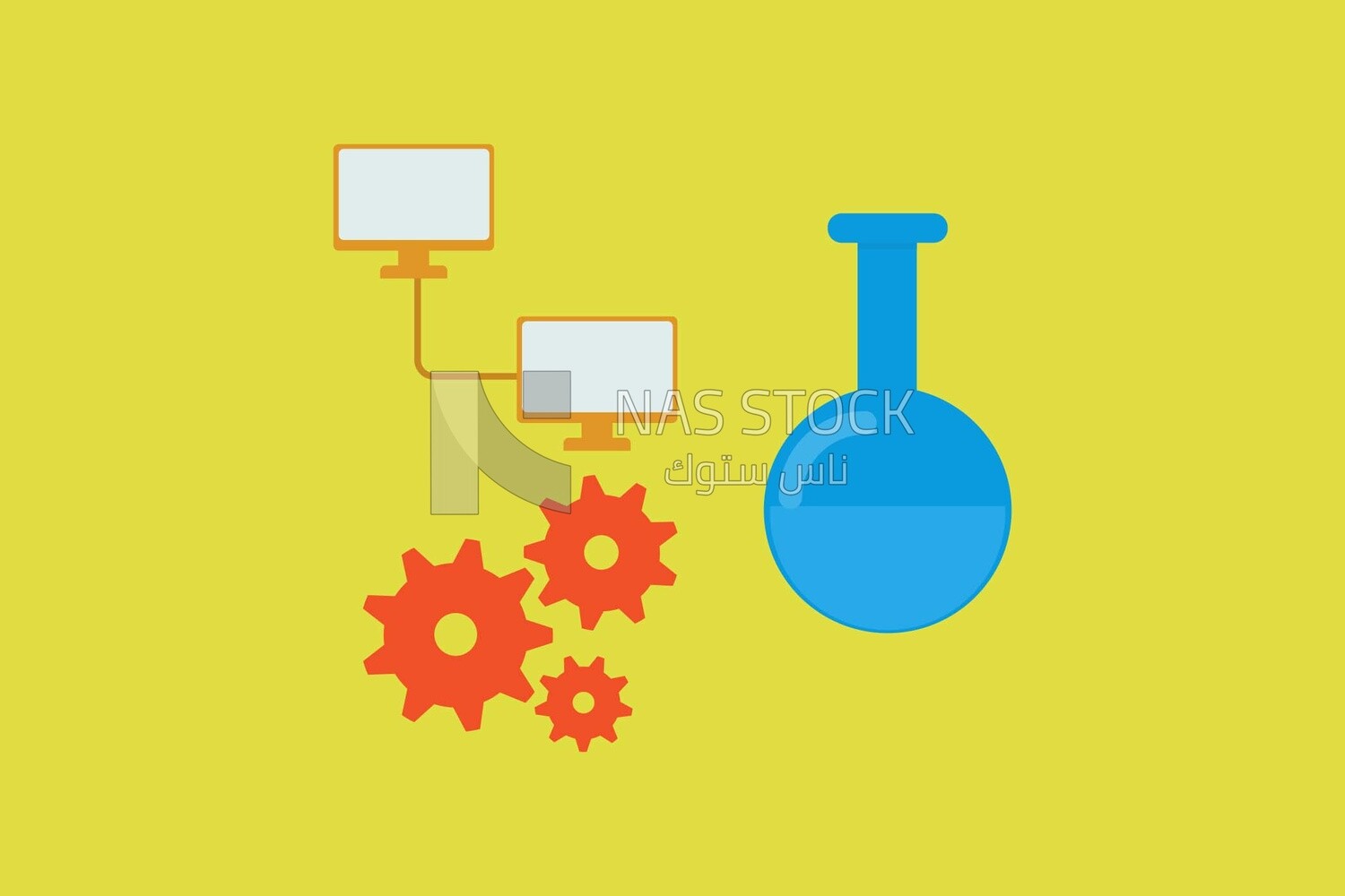 An image that expresses science, technology and industries