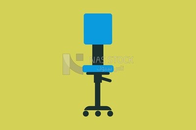 Office chair with metal legs