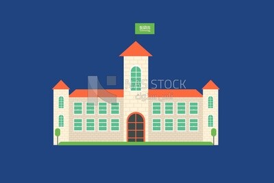 Building with the flag of Saudi Arabia