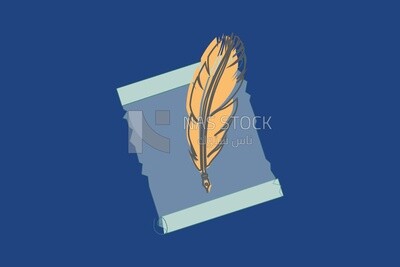 Papyrus with feather pen
