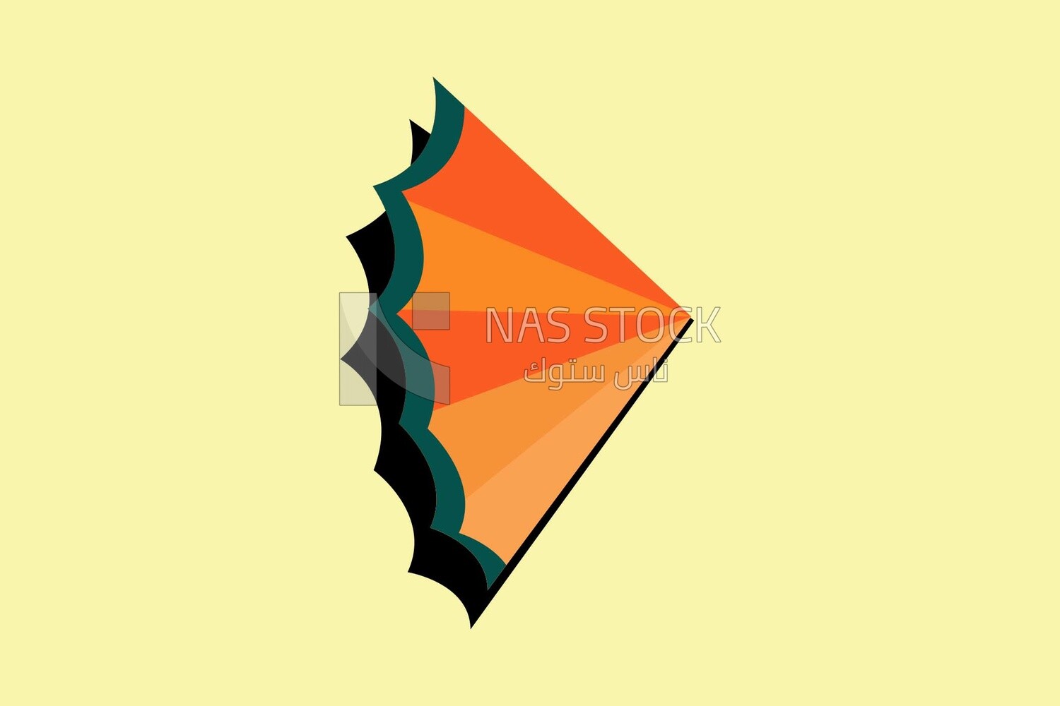 Colorful kite on a white background