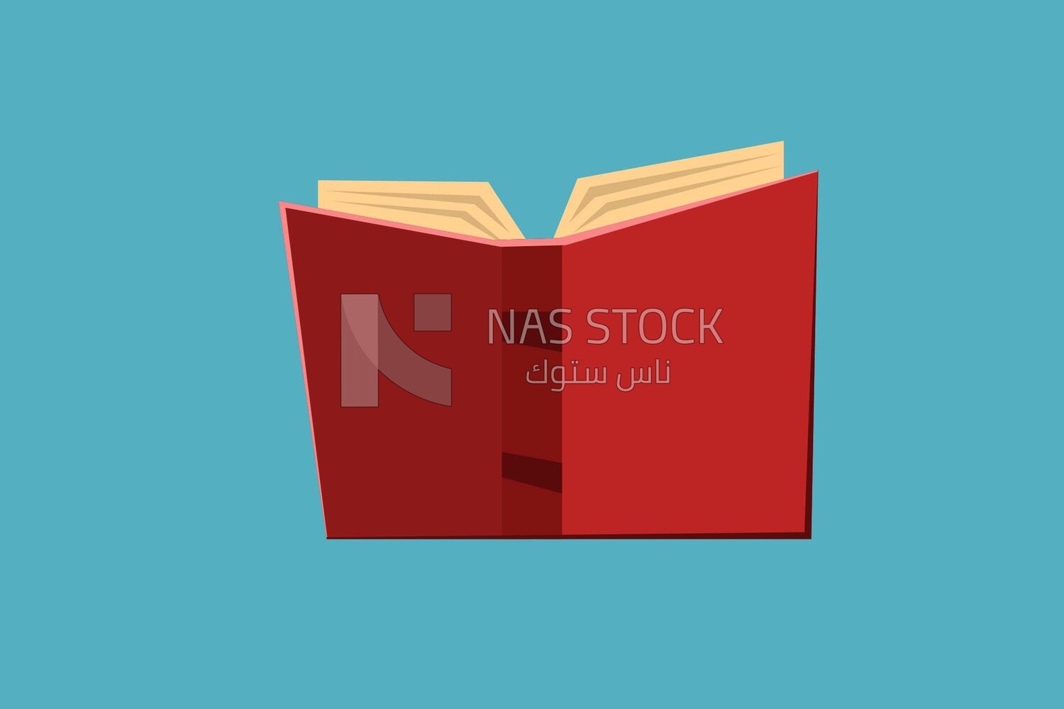 red book on a blue background