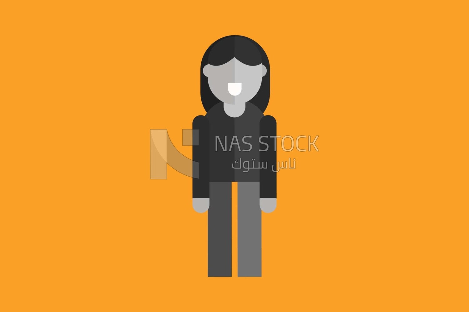 Girl standing and smiling