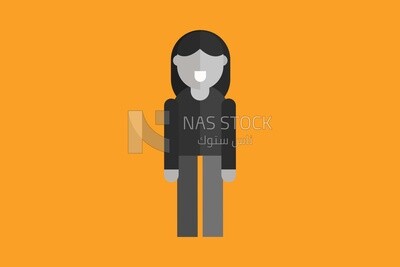 Girl standing and smiling