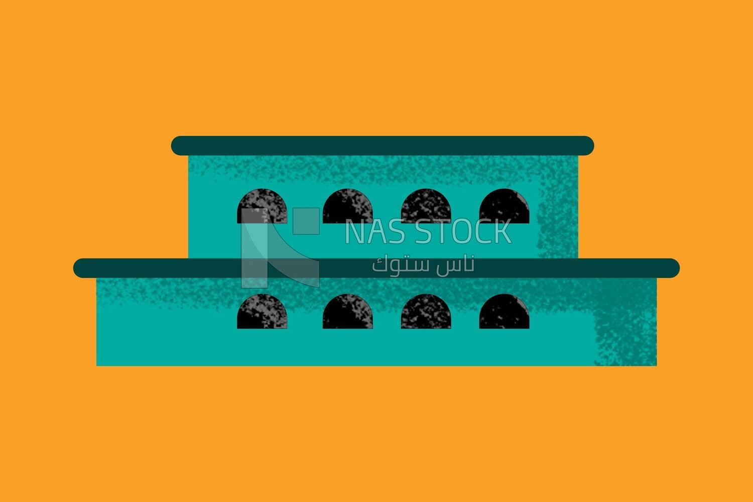Building on a white background