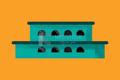 Building on a white background
