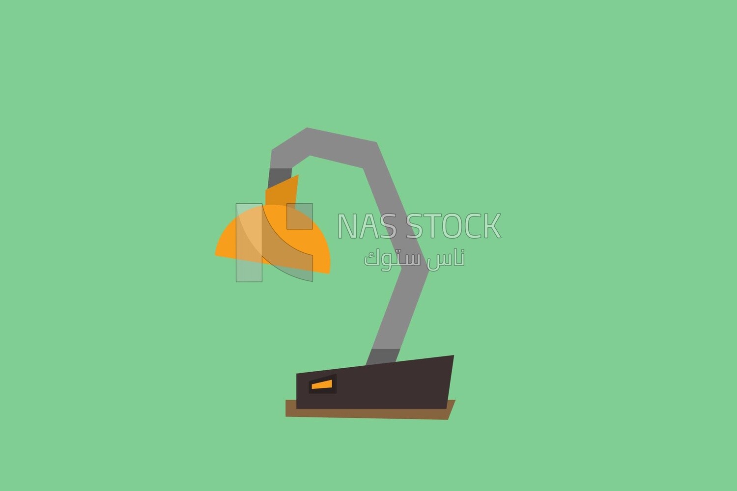 desk lamp on a white background