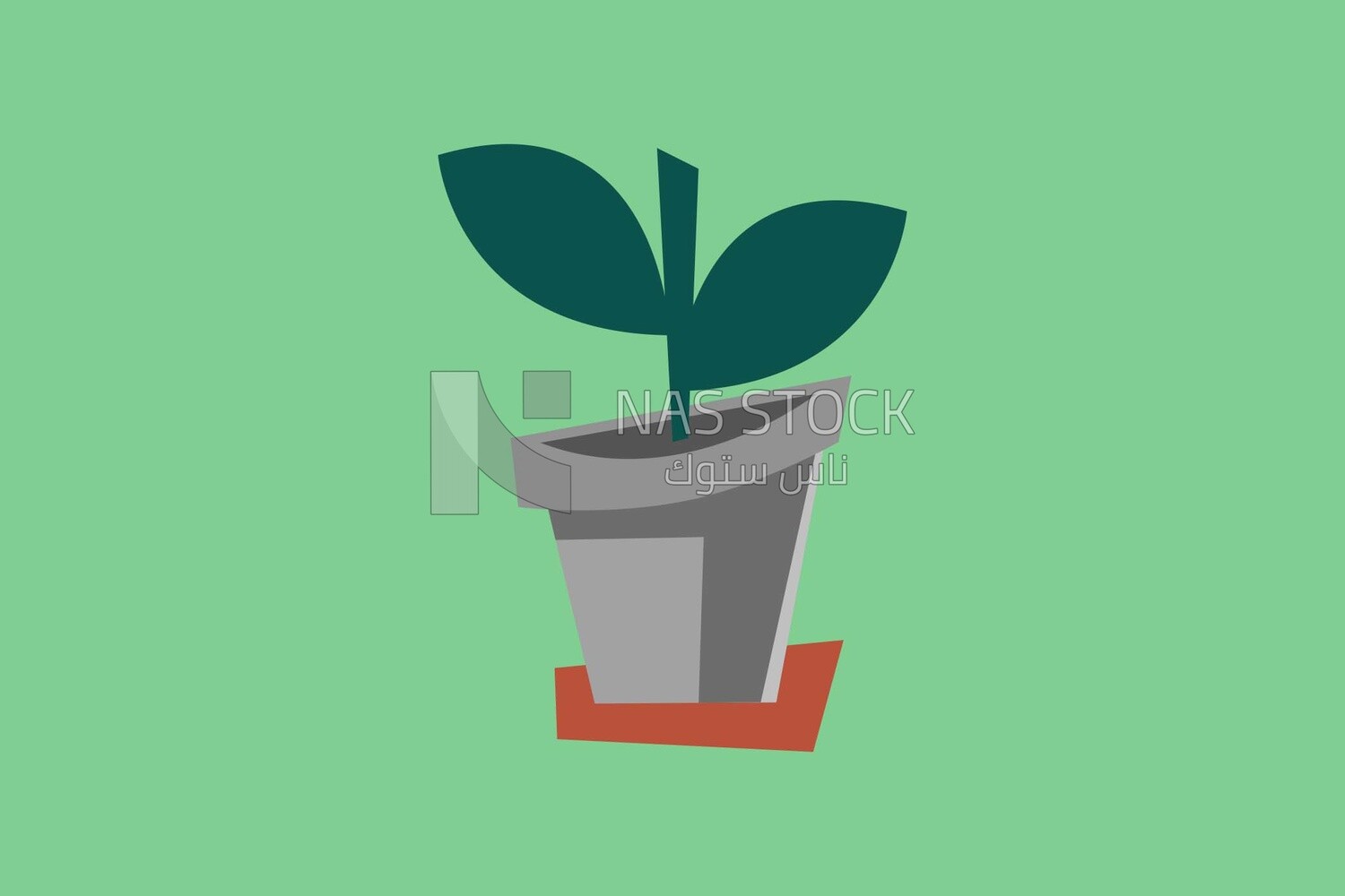 decorative trees on a white background