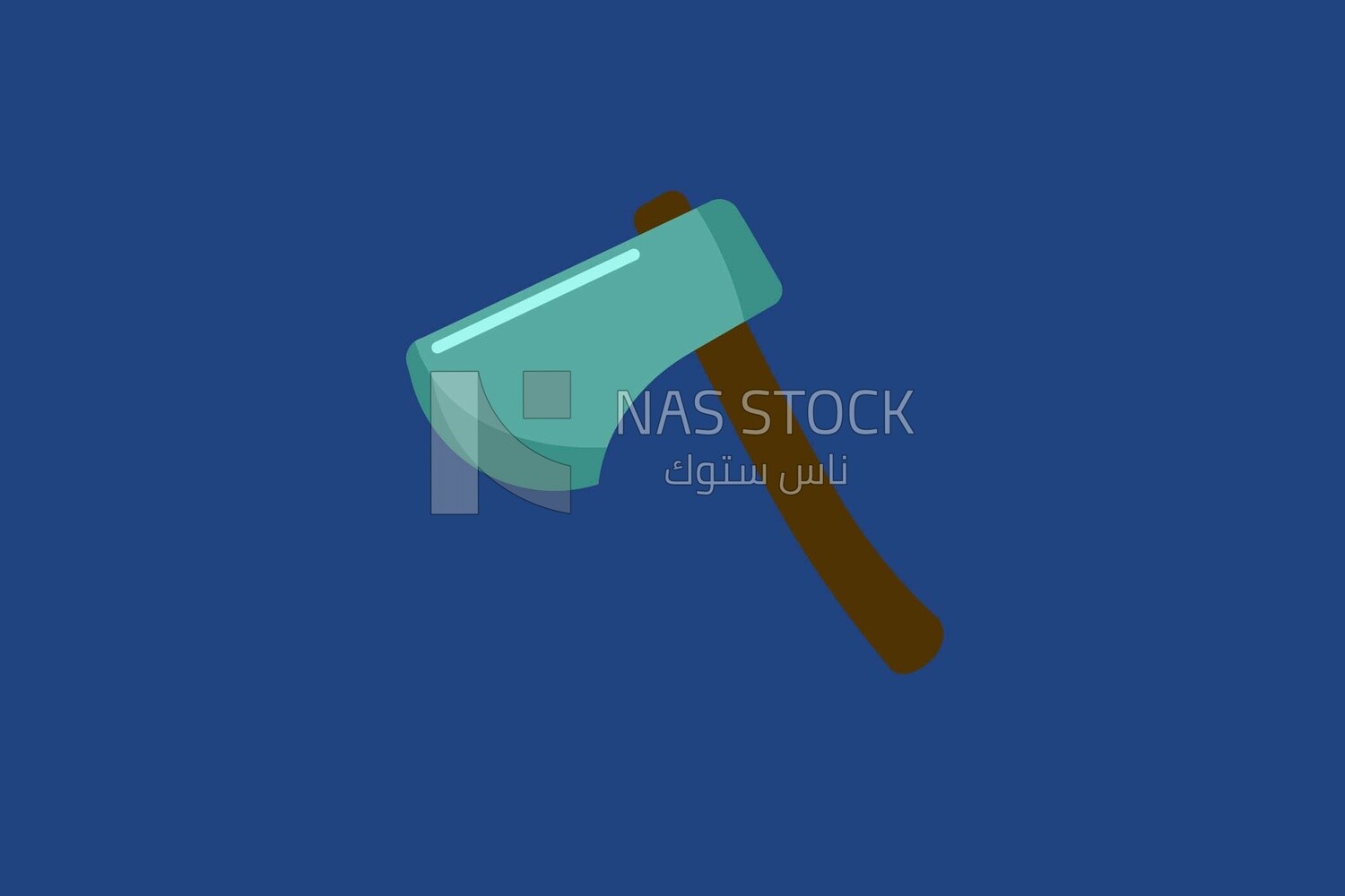 Axe on a white background