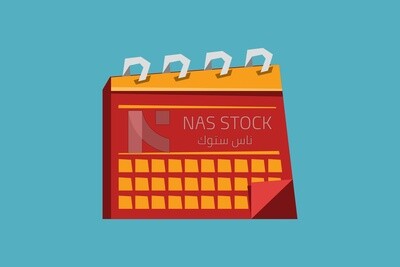 calendar  on a blue background