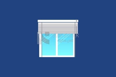 Window with curtain