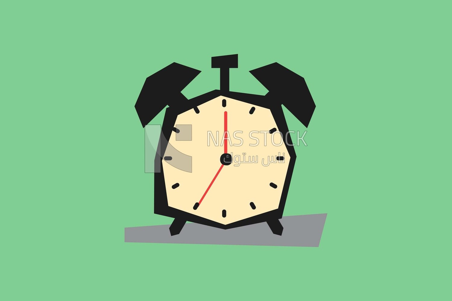alarm clock on a white background