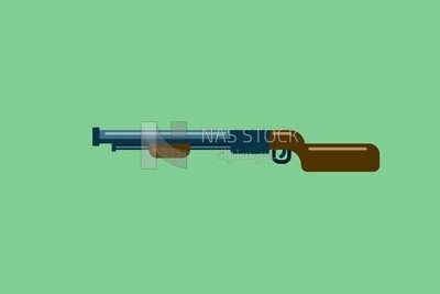 Shotgun on a white background