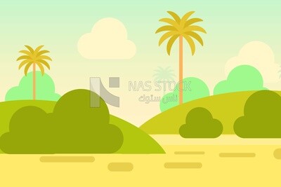 green land background